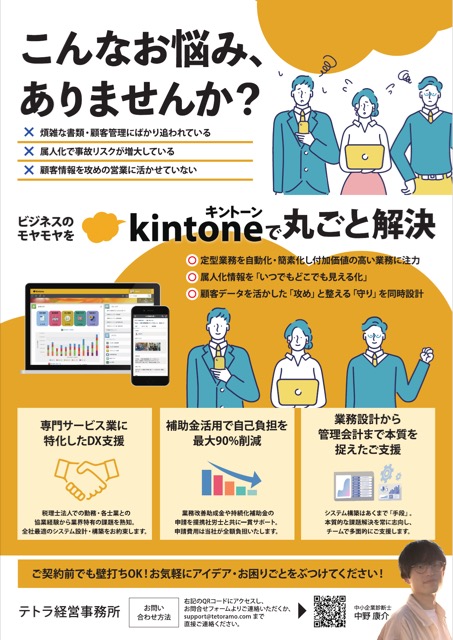 経営コンサルティング 業務DX支援チラシ（士業・企業・チラシ）